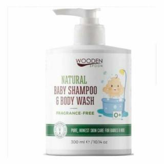 Wooden Spoon illatmentes bio baba sampon és fürdető - 300 ml