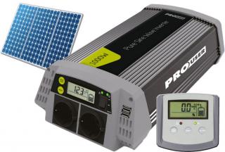 Pro-User PSI1000 TX szinuszos inverter kijelzővel és solar vezérléssel 1000/2000W
