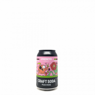 Monyo Craft Soda Peach-Rosa 0,33L