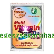 Dr. Chen Multi-Max vitamin + 20mg Q10 + Szelén tabletta
