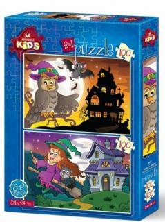 Halloween - 2 db 100 darabos puzzle - Art Puzzle 4517