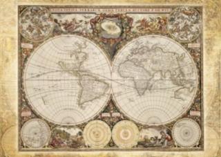 Historical map of the world, 2000 db (58178)
