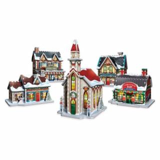Karácsonyi falu - Christmas Village - Wrebbit 3D Puzzle - 116 darabos