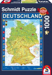 Map of Germany, 1000 db (58287)