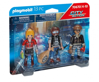 Playmobil Figura szett bűnözők 3db-os 70670
