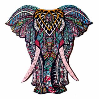 Védelmező Elefánt prémium fa puzzle