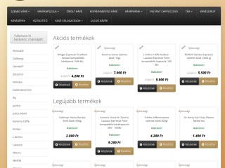 Kávé webshopunk számos különleges kávémárkával várja