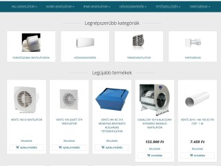 VentilátorDepo - Ventilátor Webáruház - Ventilátor Webshop