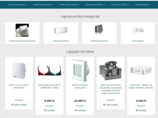 VentilátorDepo - Ventilátor Webáruház - Ventilátor Webshop