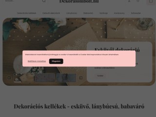 Dekorálombolt.hu - dekorációs kellékek minden alkalomra