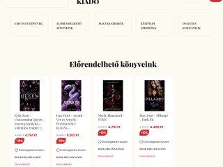 Book Dreams Kiadó webshop