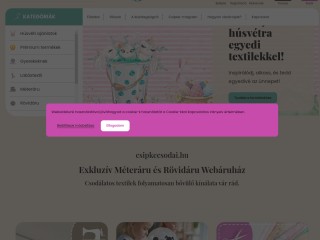 Csipke Csodái - Exkluzív Méteráru és Rövidáru webshop