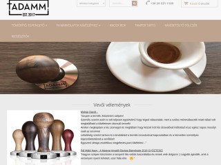 Tadamm Tamper - magyar kávétömörítő webáruház