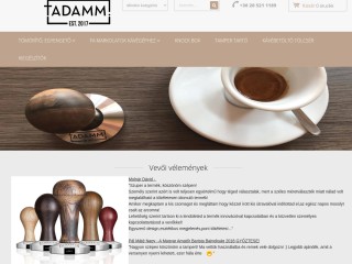 Tadamm Tamper - magyar kávétömörítő webáruház