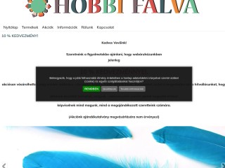 hobbifalva méteráru rövidáru fonal webáruház