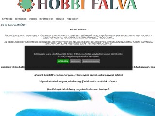 hobbifalva méteráru rövidáru fonal webáruház