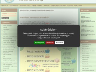 www.gyongyosikosarkozosseg.hu webáruház