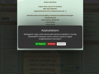 www.gyongyosikosarkozosseg.hu webáruház