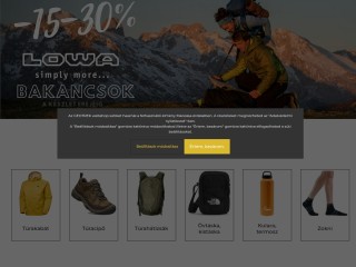 GEOTREK Webshop - bakancs, cipő, kabát, hátizsák, sátor