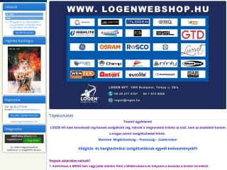 LOGEN honlap & webáruház