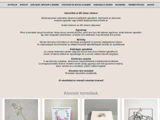 www.mgdekor.hu webáruház