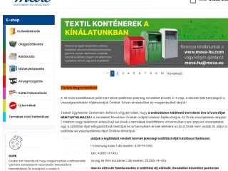 MEVA-HU Kft Hulladéktárolás, Olajgazdálkodás, Raktározás, Műhelyfelszerelés, Iroda, Anyagmozgatás, K