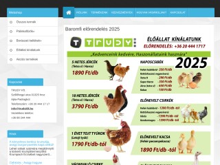 TRUDY KFT  - Tápok Takarmányok Gazdabolt Pálinkafőzők Tartályok Házi sörfőzés -