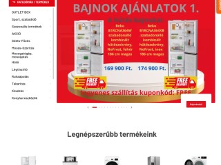 Háztartási gép webáruház: háztartási gépek széles választéka