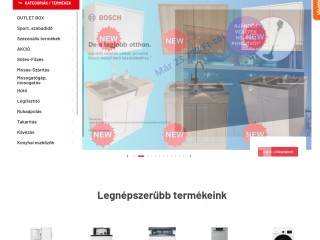 Háztartási gép webáruház: háztartási gépek széles választéka