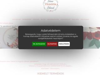 www.honoria-szines-otletek.hu webáruház