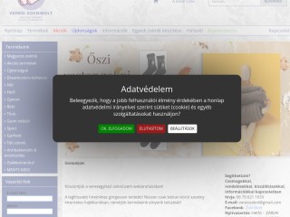 A Veresegyházi Zoknibolt webáruháza