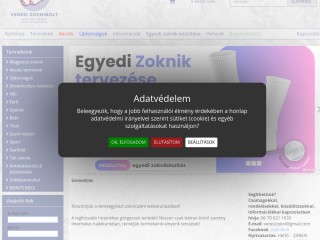 A Veresegyházi Zoknibolt webáruháza