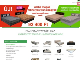 Franciaágy webáruház: akciós áron franciaágyak, kanapék hálószobába nappaliba - Nonstop Bútor