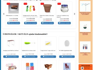 Műanyag háztartási felszerelés, műanyag webshop - webáruház, webshop