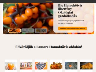 Homoktövis termékek | Ellenőrzött bio gazdálkodás | Lamore