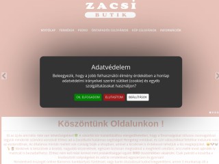 www.zacsibutik.hu webáruház