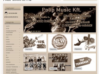 Polip Music Webáruház : Hangszer -Hangtechnika