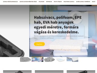 habszivacs egyedi  méretre vágás, szivacs védő csomagolás, szivacs termék webáruház - hablabor.hu