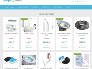 Aranyér Webshop