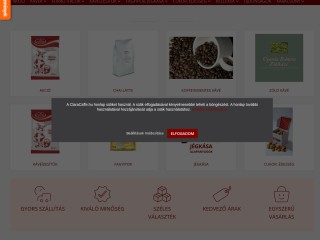 ClaraCaffe Webáruház - kávé, kávékapszula, zöldkávé, forró csoki, kiegészítők
