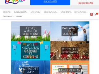 Lufipark.hu - Lufik, Héliumos lufi, Party kellékek