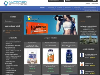 Nutrition Store - Táplálékkiegészítő Webáruház