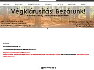 Grillsütő, kempingfelszerelések, sátrak, vízi sportolás - Kemping-grill.hu