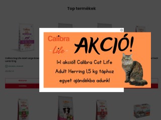 Calibra prémium és szuper prémium kutya és macska tápok